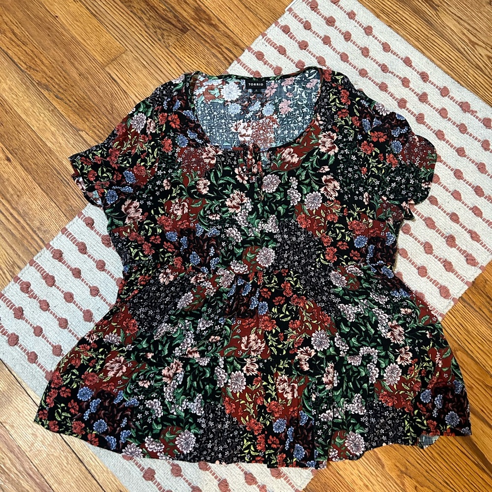Torrid tiered blouse